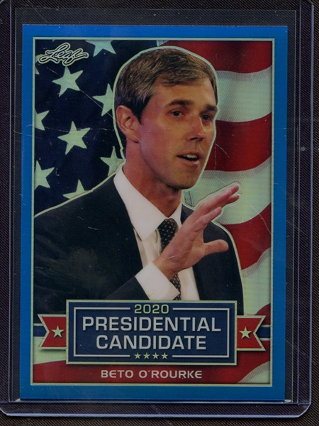 2019 LEAF 2020 PRESIDENTIAL CANDIDATE PRISMATIC BLUE BETO O'ROURKE 1/35