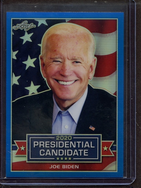 2019 LEAF 2020 PRESIDENTIAL CANDIDATE PRISMATIC BLUE JOE BIDEN 1/35