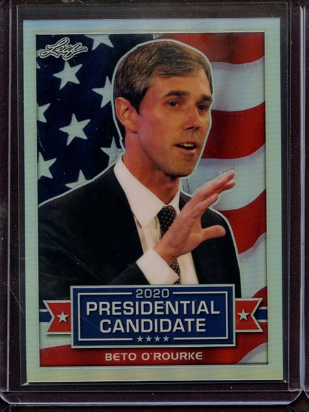 2019 LEAF 2020 PRESIDENTIAL CANDIDATE PRISMATIC SILVER BETO O'ROURKE