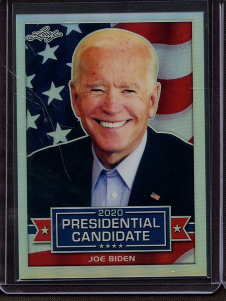 2019 LEAF 2020 PRESIDENTIAL CANDIDATE PRISMATIC SILVER JOE BIDEN