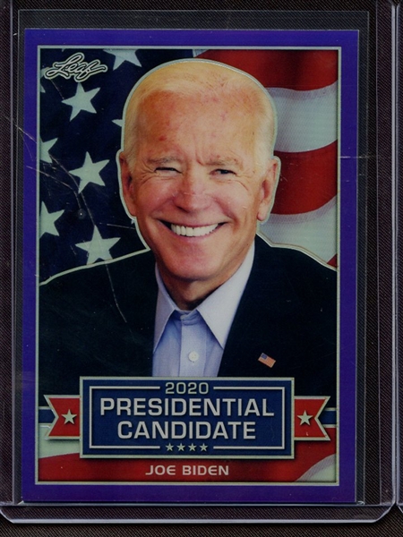 2019 LEAF 2020 PRESIDENTIAL CANDIDATE PRISMATIC PURPLE JOE BIDEN 11/25