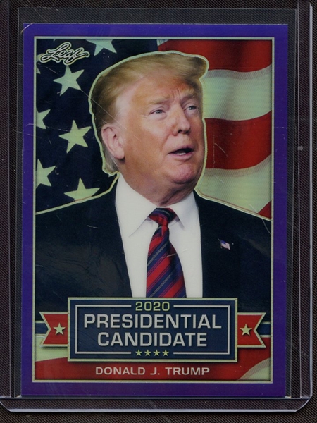 2019 LEAF 2020 PRESIDENTIAL CANDIDATE PRISMATIC PURPLE DONALD J TRUMP 11/25