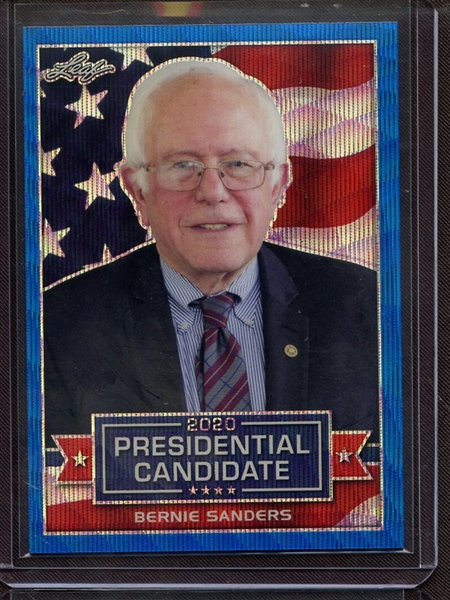 2019 LEAF 2020 PRESIDENTIAL CANDIDATE PRISMATIC WAVE BLUE BERNIE SANDERS 6/20