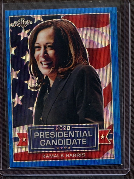 2019 LEAF 2020 PRESIDENTIAL CANDIDATE PRISMATIC WAVE BLUE KAMALA HARRIS 6/20