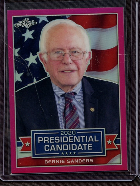 2019 LEAF 2020 PRESIDENTIAL CANDIDATE PRISMATIC PINK BERNIE SANDERS 8/20