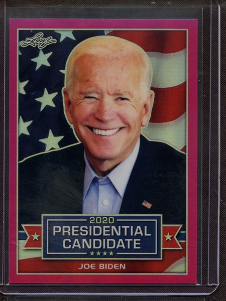 2019 LEAF 2020 PRESIDENTIAL CANDIDATE PRISMATIC PINK JOE BIDEN 8/20