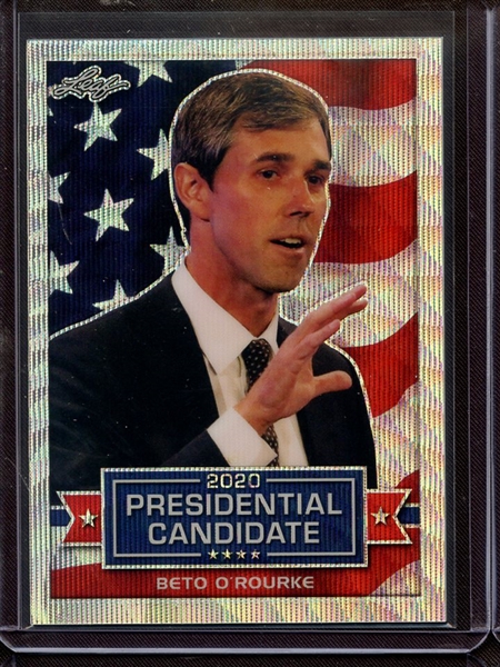 2019 LEAF 2020 PRESIDENTIAL CANDIDATE PRISMATIC WAVE SILVER BETO O'ROURKE