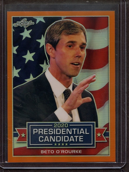 2019 LEAF 2020 PRESIDENTIAL CANDIDATE PRISMATIC ORANGE BETO O'ROURKE 3/7