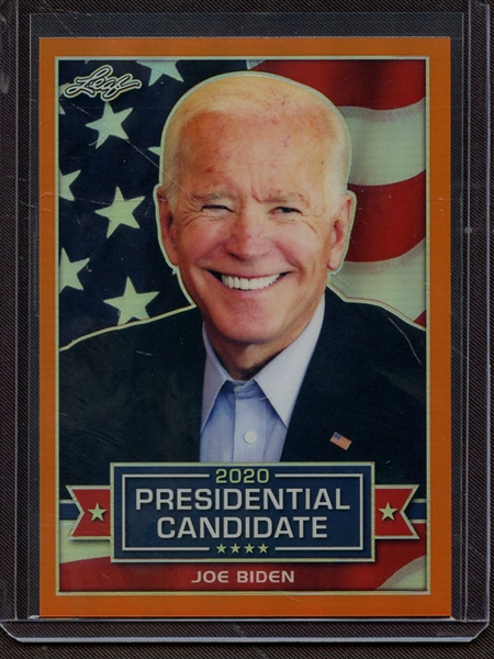 2019 LEAF 2020 PRESIDENTIAL CANDIDATE PRISMATIC ORANGE JOE BIDEN 3/7