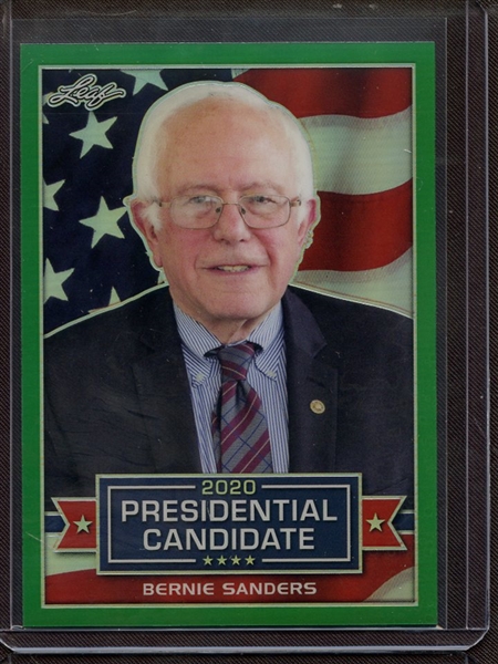 2019 LEAF 2020 PRESIDENTIAL CANDIDATE PRISMATIC GREEN BERNIE SANDERS 7/10