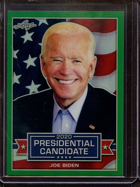 2019 LEAF 2020 PRESIDENTIAL CANDIDATE PRISMATIC GREEN JOE BIDEN 7/10