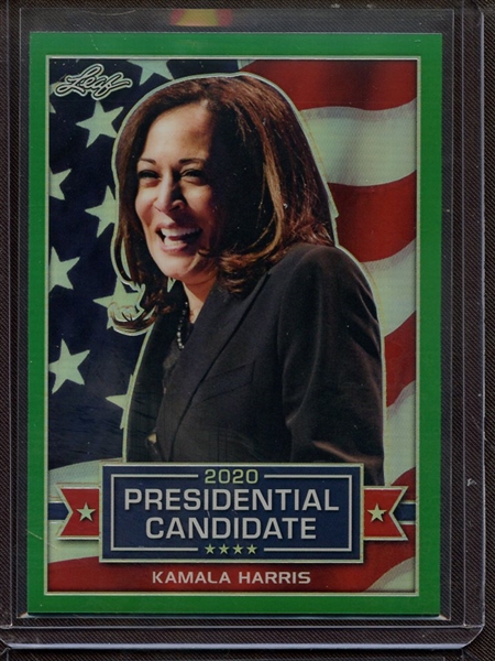 2019 LEAF 2020 PRESIDENTIAL CANDIDATE PRISMATIC GREEN KAMALA HARRIS 7/10