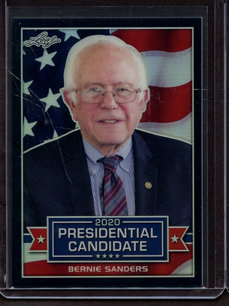 2019 LEAF 2020 PRESIDENTIAL CANDIDATE PRISMATIC BLACK BERNIE SANDERS 4/15