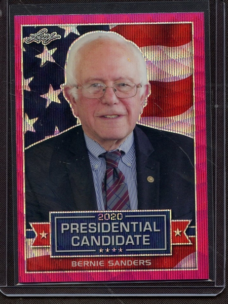 2019 LEAF 2020 PRESIDENTIAL CANDIDATE PRISMATIC WAVE PINK BERNIE SANDERS 1/10