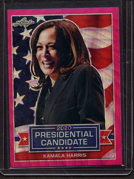 2019 LEAF 2020 PRESIDENTIAL CANDIDATE PRISMATIC WAVE PINK KAMALA HARRIS 1/10