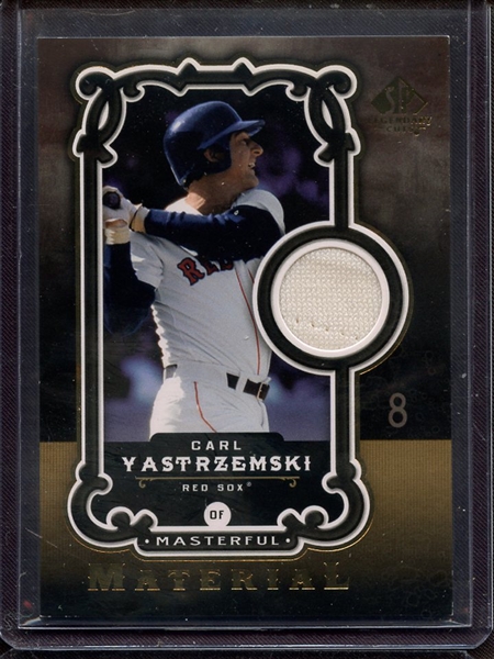 2007 SP LEGENDARY CUTS CARL YASTRZEMSKI GAME USED JERSEY