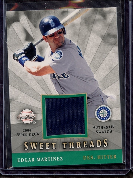 2004 UPPER DECK SWEET SPOT EDGAR MARTINEZ GAME USED JERSEY