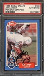 1988 SWELL GREATS 139 JIM LANGER PSA/DNA AUTO AUTHENTIC