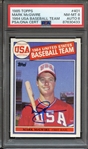 1985 TOPPS 401 SIGNED MARK MCGWIRE PSA NM-MT 8 PSA/DNA AUTO 8