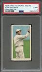 1909-11 T206 SWEET CAPORAL 350/30 JOHN McGRAW FINGER IN AIR PSA GOOD 2