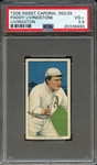 1909-11 T206 SWEET CAPORAL 350/25 PADDY LIVINGSTONE LIVINGSTON PSA VG+ 3.5