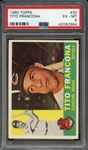 1960 TOPPS 30 TITO FRANCONA PSA EX-MT 6