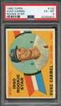 1960 TOPPS 120 DUKE CARMEL ROOKIE STAR PSA EX-MT 6