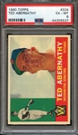 1960 TOPPS 334 TED ABERNATHY PSA EX-MT 6