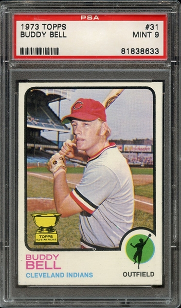 1973 TOPPS 31 BUDDY BELL PSA MINT 9