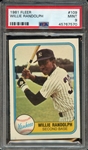 1981 FLEER 109 WILLIE RANDOLPH PSA MINT 9