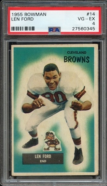 1955 BOWMAN 14 LEN FORD PSA VG-EX 4