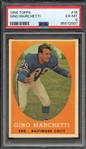 1958 TOPPS 16 GINO MARCHETTI PSA EX-MT 6