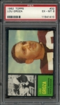 1962 TOPPS 32 LOU GROZA PSA EX-MT 6