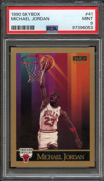 1990 SKYBOX 41 MICHAEL JORDAN PSA MINT 9