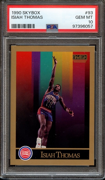 1990 SKYBOX 93 ISIAH THOMAS PSA GEM MT 10