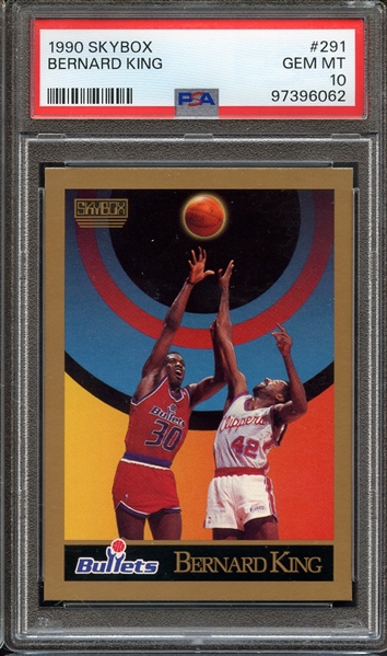 1990 SKYBOX 291 BERNARD KING PSA GEM MT 10