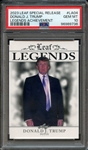 2023 LEAF SPECIAL RELEASE LEGENDS ACHIEVEMENT LA04 DONALD J. TRUMP PSA GEM MT 10