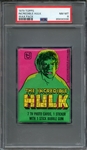 1979 TOPPS INCREDIBLE HULK WAX PACK INCREDIBLE HULK WAX PACK PSA NM-MT 8