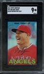 2016 TOPPS HERITAGE BLACK REFRACTOR 500 MIKE TROUT 23/67 SGC MINT 9