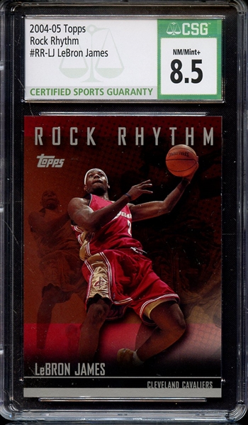 2004 TOPPS ROCK RHYTHM LEBRON JAMES CSG NM-MT+ 8.5