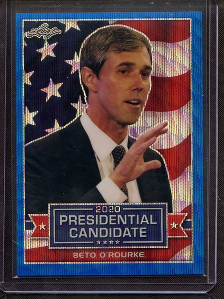 2019 LEAF 2020 PRESIDENTIAL CANDIDATE PRISMATIC WAVE BLUE BETO O'ROURKE 8/20