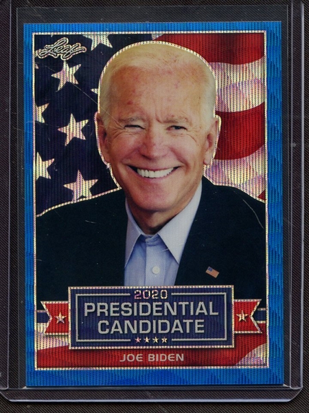 2019 LEAF 2020 PRESIDENTIAL CANDIDATE PRISMATIC WAVE BLUE JOE BIDEN 8/20