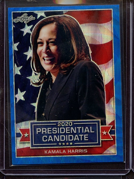 2019 LEAF 2020 PRESIDENTIAL CANDIDATE PRISMATIC WAVE BLUE KAMALA HARRIS 8/20