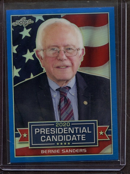 2019 LEAF 2020 PRESIDENTIAL CANDIDATE PRISMATIC BLUE BERNIE SANDERS 14/35