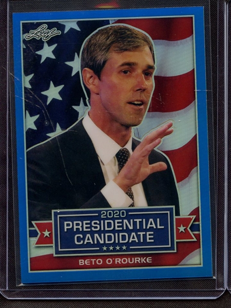 2019 LEAF 2020 PRESIDENTIAL CANDIDATE PRISMATIC BLUE BETO O'ROURKE 14/35