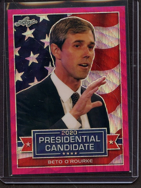 2019 LEAF 2020 PRESIDENTIAL CANDIDATE PRISMATIC WAVE PINK BETO O'ROURKE 10/10