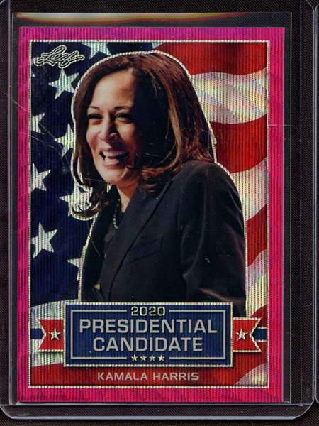 2019 LEAF 2020 PRESIDENTIAL CANDIDATE PRISMATIC WAVE PINK KAMALA HARRIS 10/10