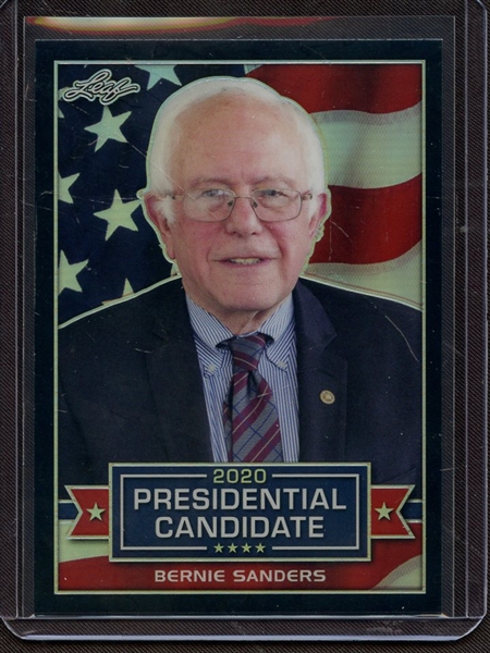 2019 LEAF 2020 PRESIDENTIAL CANDIDATE PRISMATIC BLACK BERNIE SANDERS 7/15