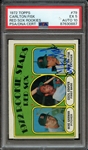 1972 TOPPS 79 SIGNED CARLTON FISK PSA EX 5 PSA/DNA AUTO 10