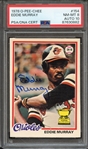 1978 O-PEE-CHEE 154 SIGNED EDDIE MURRAY PSA NM-MT 8 PSA/DNA AUTO 10